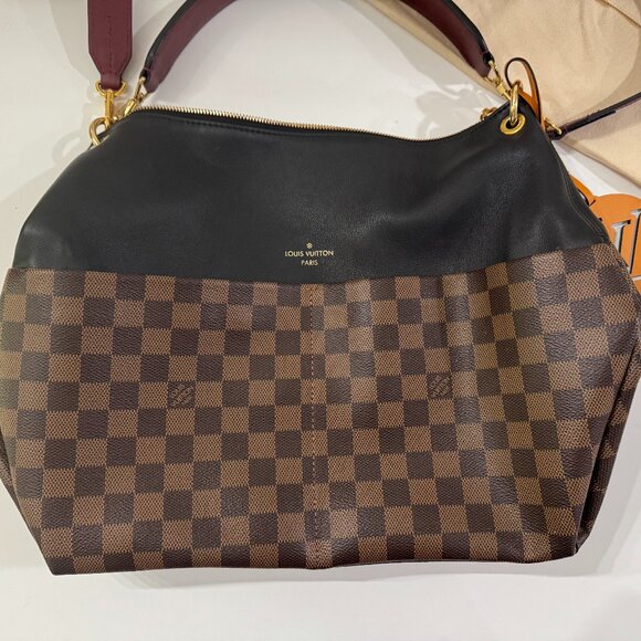 Louis Vuitton Damier Ebene Calfskin Maida in Black - Picture 4 of 16